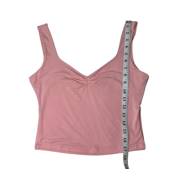Y2K Pink Crop Tank Top Women's Sleeveless Modal Spandex Beach Summer Classic - Picture 6 of 7